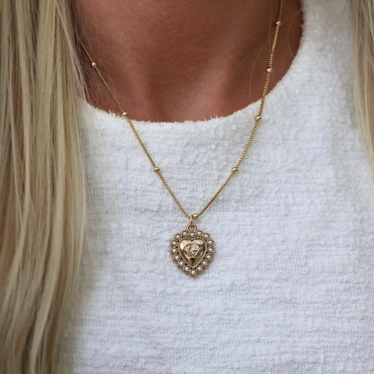 商品Alt模板：Gucci GG Perle Necklace - xtest