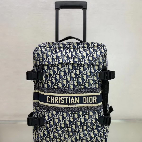 商品Alt模板：【原版皮】迪奥/Dior oblique 旅行箱，经典特制oblique老花布料自带高级感，因为是特制面料 所以箱子很轻，面料不会皱皱的哦，尺寸符合国际登机标准，容量颜值通通在线 - xtest